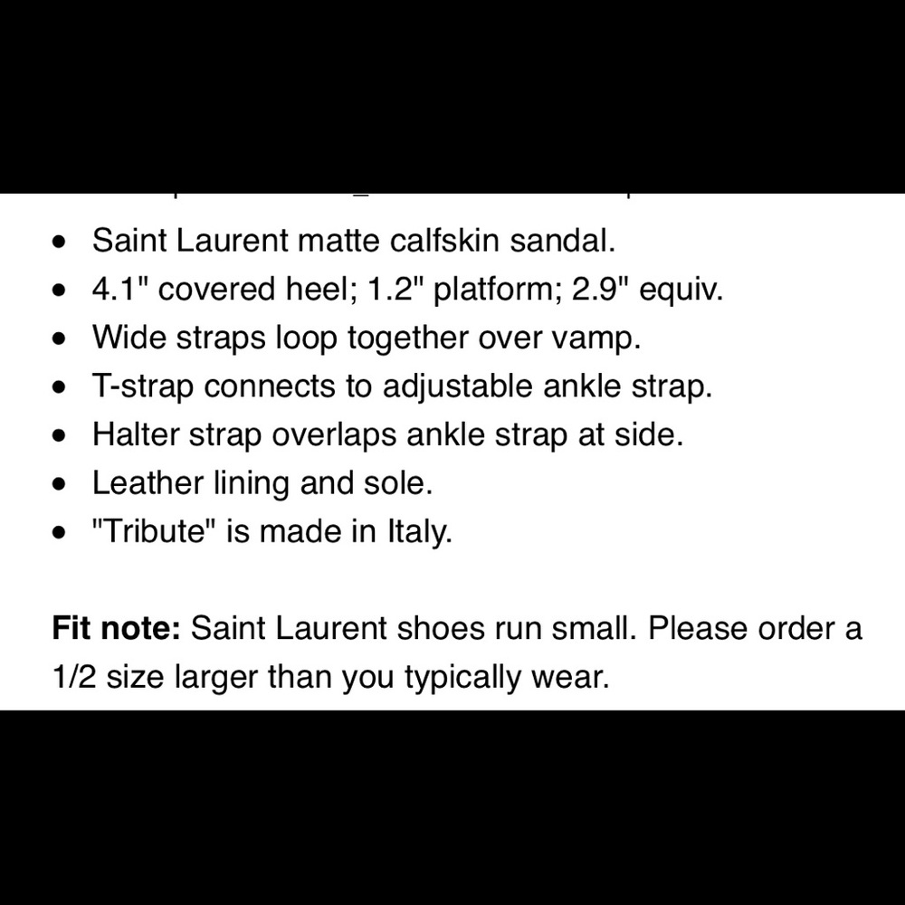 ⛔️SOLD⛔️Authentic YSL Tribute Sandal Brown Size 36 - Picture 8 of 8